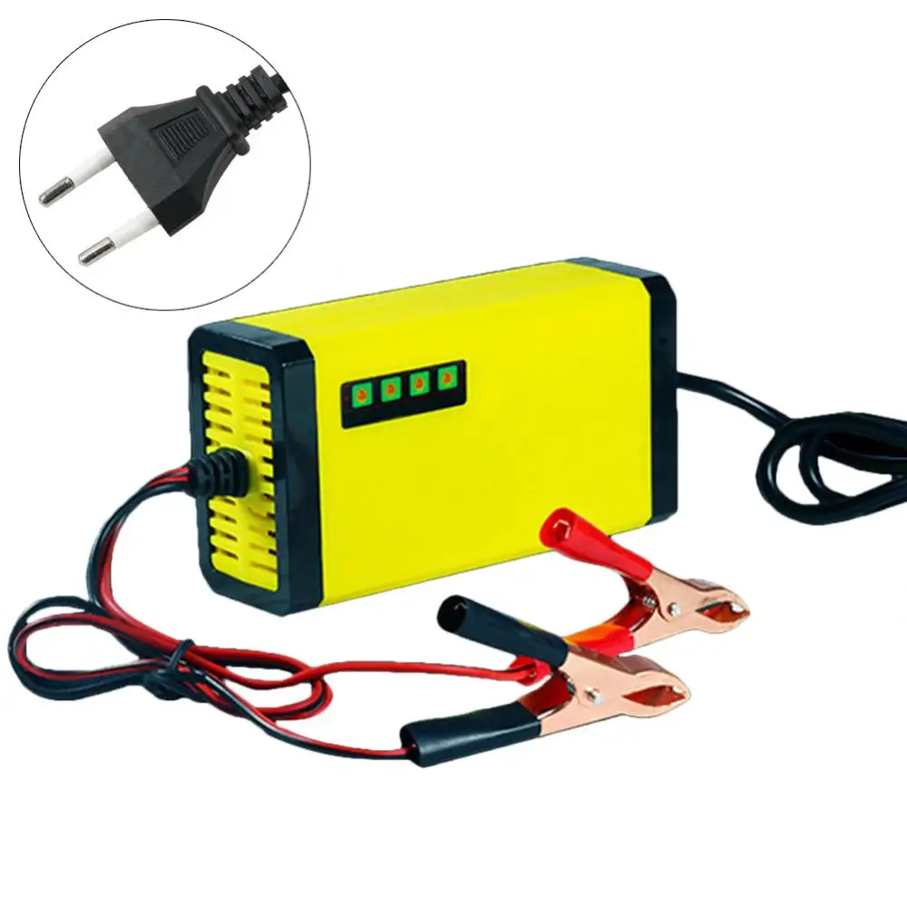 80% Hot !!! Portable 12V 2A Power Supply LED Display Auto Car Motor Battery Charger Adapter