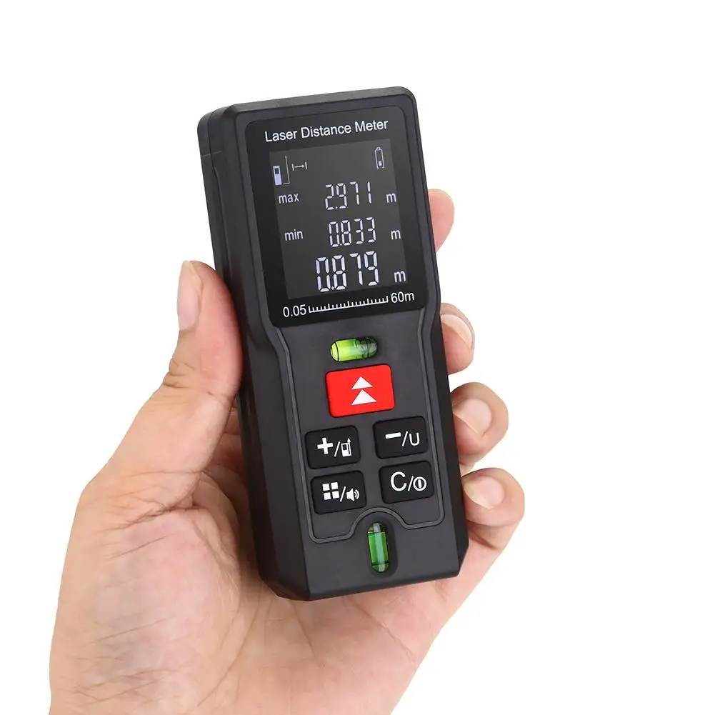 Laser Rangefinder 40/60/80/100m Distance Meter Range Finder Electronic Ruler Tester Battery-powered Hand Tool Measurer Device Laser Rangefinder 40/60/80/100m Distance Meter Range Finder Electronic Ruler Tester Battery-powered Hand Tool Measurer Device