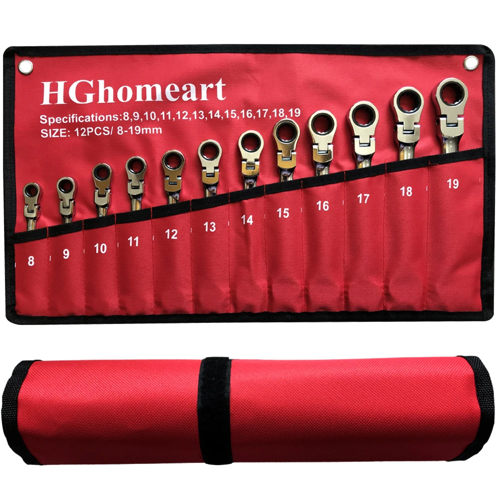Key-Wrench-Set Garage-Tools Ratchet Activity-Head