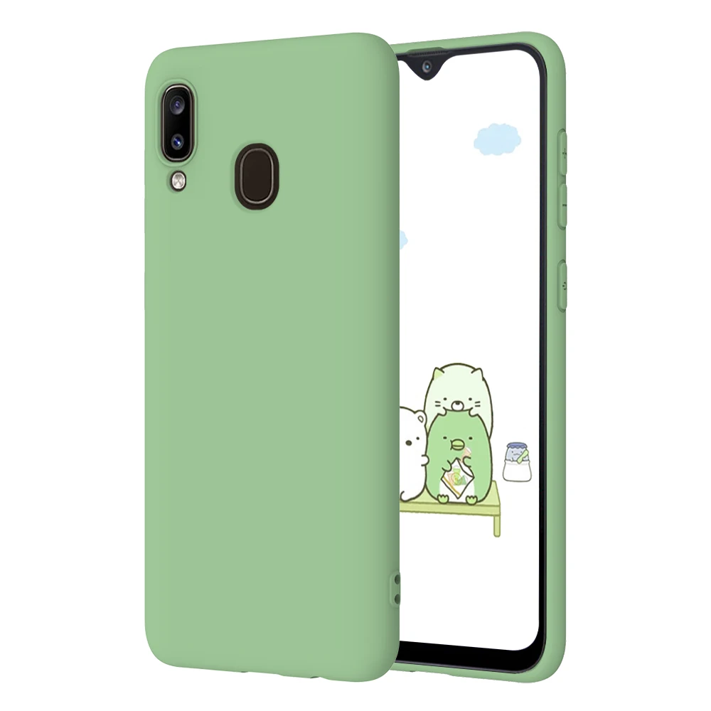 Soft Matte Silicone TPU Phone Case - Solid Color Protective Cover