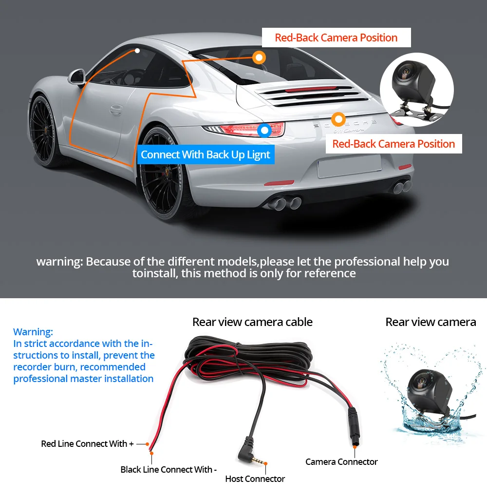 Beliewin 10 дюймов потоковое зеркало заднего вида Dash Cam FHD 1080P Авто регистратор видео регистратор с камерой заднего вида