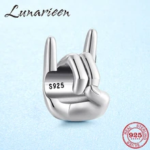 925 пробы серебряные амулеты Love you, бусины, подходят к оригинальному браслету Pandora для изготовления ювелирных изделий, подарок для матери и дочери