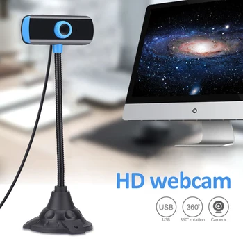 

USB Webcam 640p For PC Laptop Camara Microphone Drive-Free Camara Videoconferencia Online Teaching веб камера