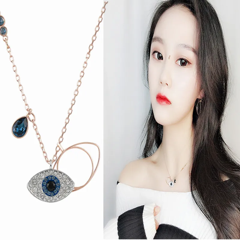 

Shih Demon Eye Necklace High-End Quality Women's Choker Light Luxury Jewelry Fashion Occident Fashion Accessories