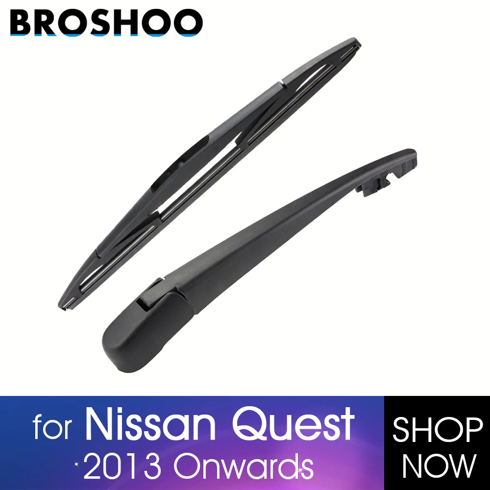 Broshoo Car Rear Wiper Blades Back Windscreen Wiper Arm For Nissan