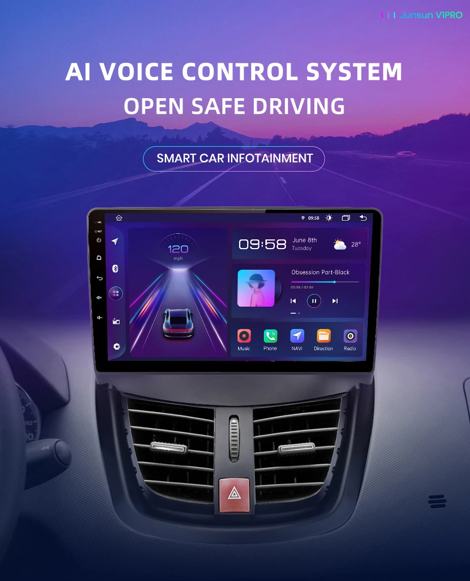 Junsun Car Radio With Screen Multimedia 