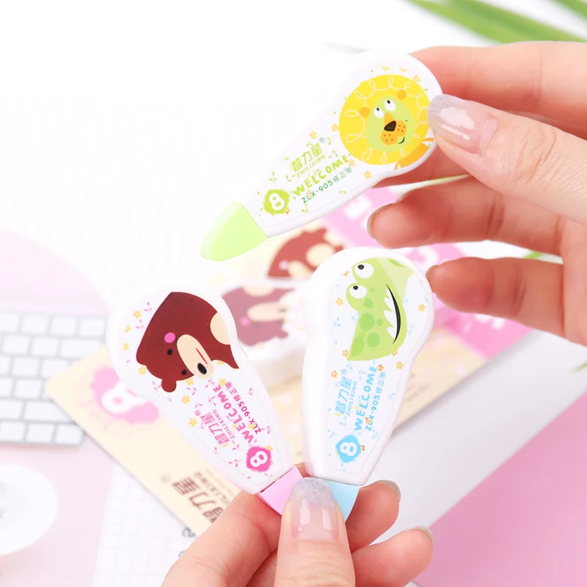 

1PC Popular Mini Cartoon Shaped Correction Tape Altered Tools School Office Modify Stationery Kids Gift