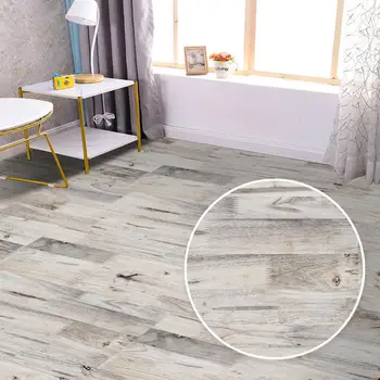 

3pcs 20x100cm Imitation Wood Grain Floor Sticker Waterproof Nonslip Wear Resistant Sticker for Living Room Bedroom