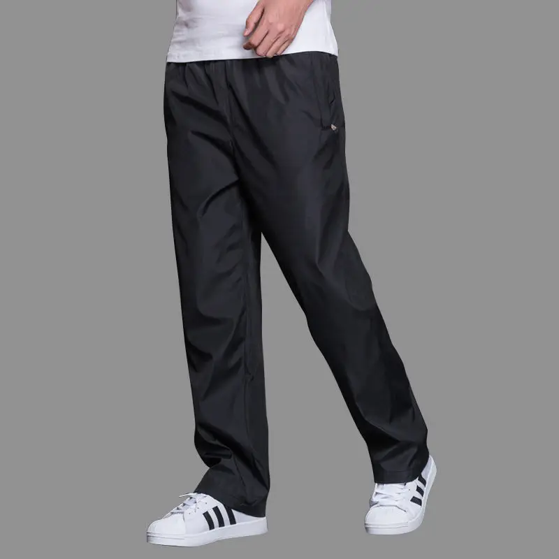 Men's Quick Drying Pants Elastic Waist Summer Men Breathable Pants polyester sport Pants Mens Straight sweatpants 2