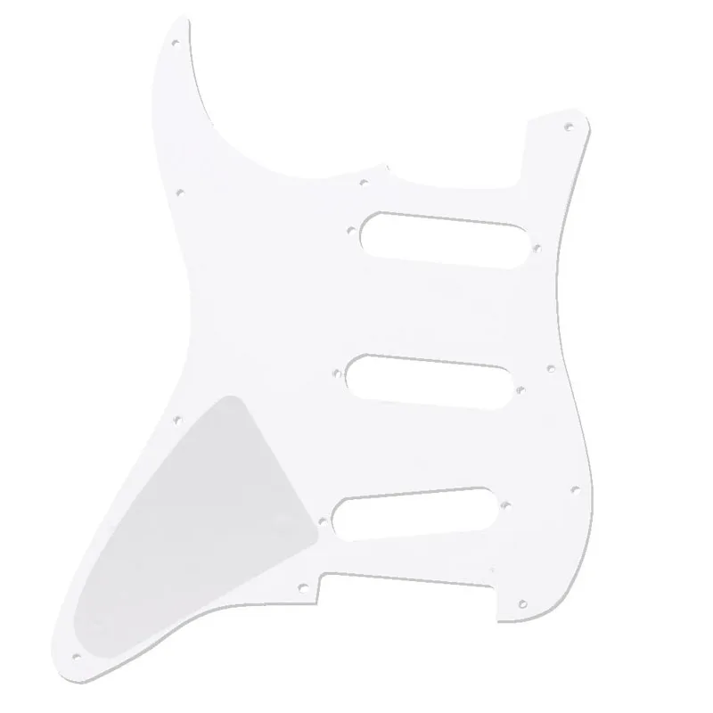 Белая черепаха оболочки накладки 3 слоя царапин пластины для Fender Stratocaster M7DC