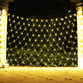 Kerst Garland Fairy Licht 2x 2/2x 3/6X4M Outdoor Led Net Mesh String Light twinkle Kerstverlichting Voor Wedding Party Holiday