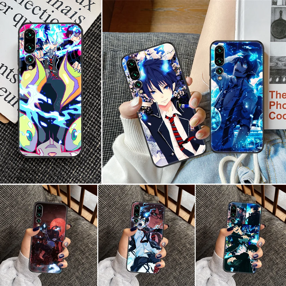 Чехол аниме Ao no Exorcist для телефона Huawei P Mate P10 P20 P30 P40 10 20 Smart Z Pro Lite с черной росписью |