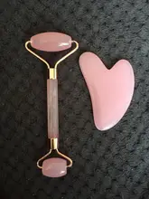 Placa Rosa Guasha para masaje Facial, rodillo masajeador para adelgazamiento Facial, cuerpo relajante, resina, raspador de acupuntura para el cuidado de los ojos