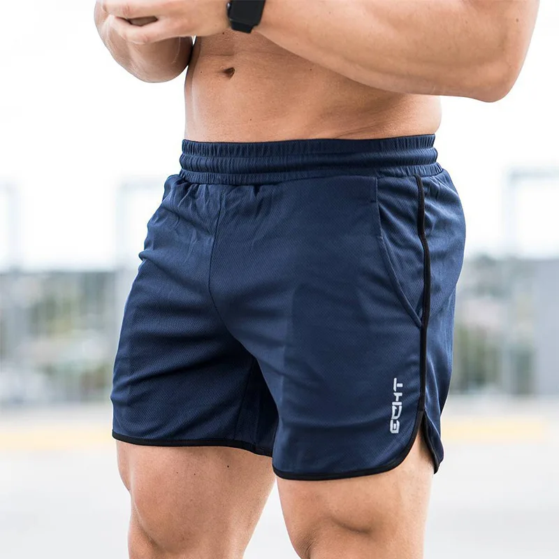 

gym Shorts sports Fitness Bodybuilding Jogging Running Sweatpants Breathable Quick Dry male trainning work out mini shorts men