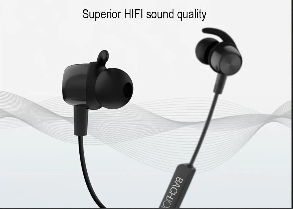 BachJohann S3 Беспроводные Bluetooth 5,0 наушники магнитные спортивные басы Наушники громкой связи вызов с микрофоном для iPhone/huawei Android
