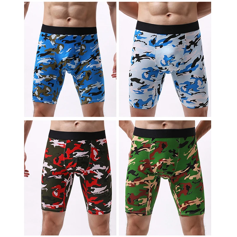 Хлопковые боксеры длинные Ethika размера плюс нижнее белье мужское Calecon Homme