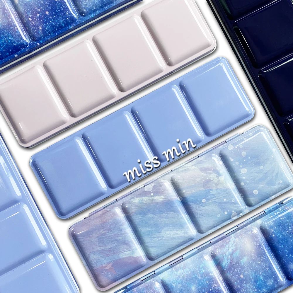 Paint Tray Color Palette Watercolor Palette Starry Watercolor/Oil/ Acrylic Paints Tins Box Empty Palette
