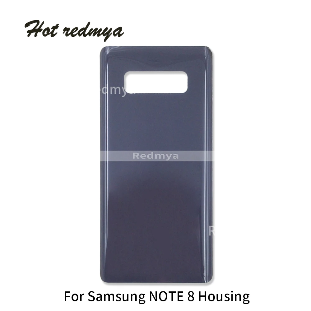 10 шт., заднее стекло для samsung Galaxy Note 8, N950, N950F, задняя крышка для батареи, задний корпус, чехол, Замена+ наклейка