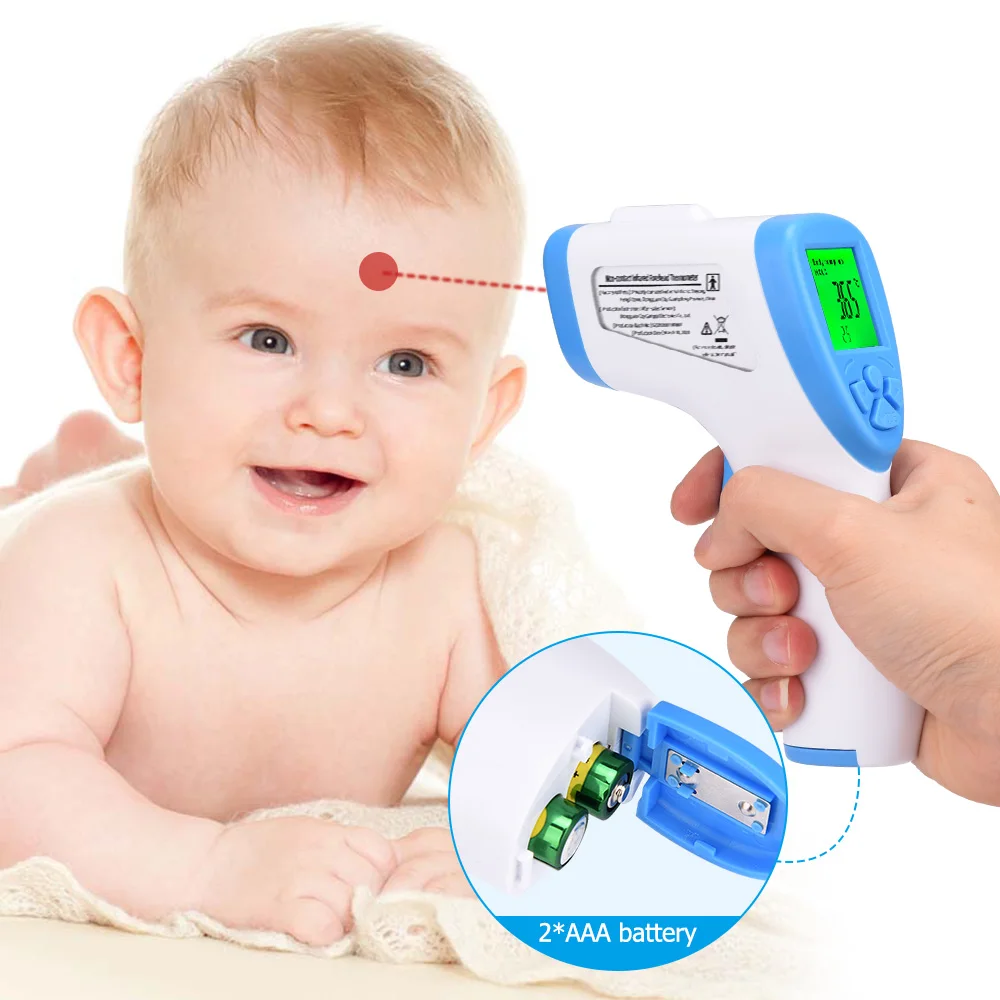 

Infrared Thermometer Forehead Baby Portable Non-contact child Handheld Body Object Wrist Ear Temperature Measure IR Device