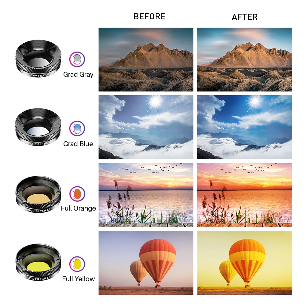 telephoto lens for android phone APEXEL 11 in 1 Phone camera Lens Kit fisheye wide lens Full Colorgrad Filter CPL ND Star Filter for iPhone Xiaomi all Smartphone wide angle lens for phone