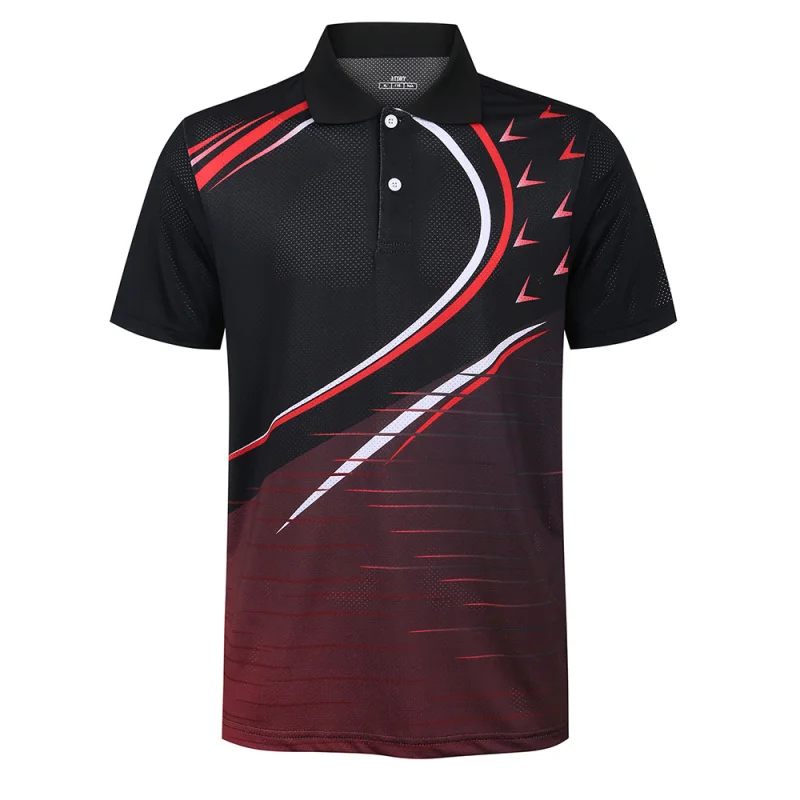 Badminton camicie a maniche corte uomo/donna asciugatura rapida traspirante outdoor running Fitness esercizio allenamento Polo magliette Tennis
