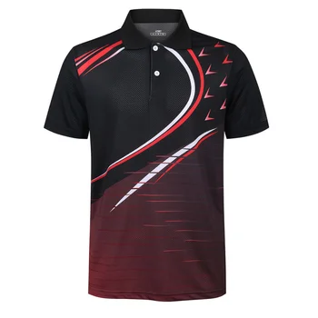 Badminton camicie a maniche corte uomo/donna asciugatura rapida traspirante outdoor running Fitness esercizio allenamento Polo magliette Tennis