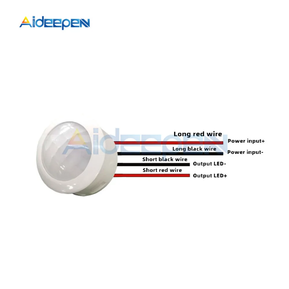 DC 9V-60V 18W LED PIR Infrared Detector Ceiling Lamp Human Body Sensor Switch for Home Lighting Induction 12V 24V 36V | Обустройство