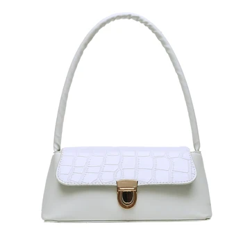 

2020 New Women Solid Color Wear-resistant Shoulder Bag Ladies Fashion PU Leather Casual Style Handbag for Shopping/Traveling