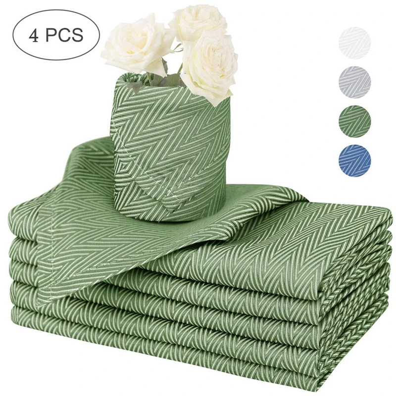 

UFRIDAY New Decorated Napkin Polyester Wedding Handkerchief Cloth Diner Banquet Napkin Party Hotel Home Decoration Cloth Napkins