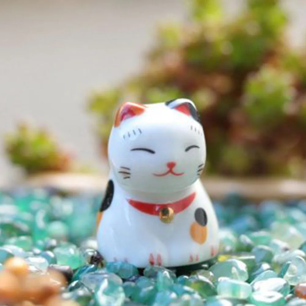 D Японский стиль Lucky Cat Палочки для еды держатель Нежный керамический мультфильм палочки для еды коврик Домашняя Кухня Посуда Украшение Стола - Цвет: D
