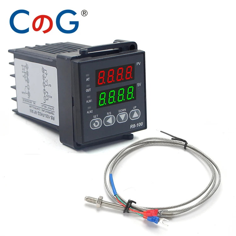 Keenso Temperaturregler-Kit AC110V-240V 0-400 ℃ Digitaler LED-PID-Temperaturregler-Thermostat-Kit Max25A SSR K Thermoelement 