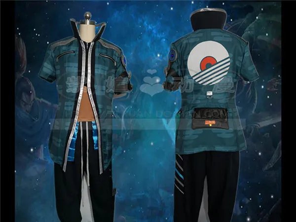 

LOL New Group True Damage Band Skin The Unforgive Ekko Akali Qiyana Saina Cosplay Costume Halloween Christmas Uniform