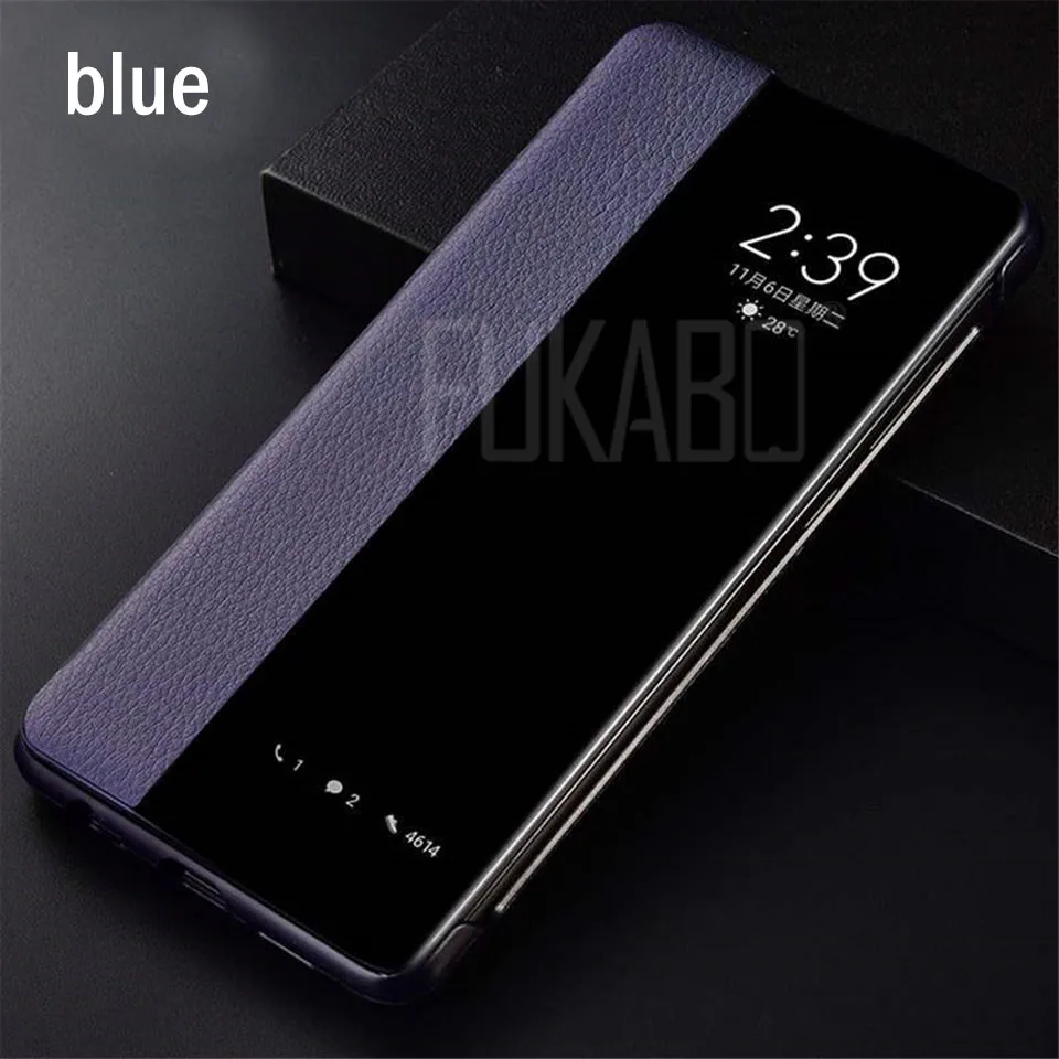 Blue Бизнес кожаный чехол для телефона чехол на для самсунг samsung Galaxy A50 A70 S9 S8 Plus Note 8 9 A30 A40 защитный чехол для A20 A10 A60 A80 A90 чехол крышка - Цвет: Blue