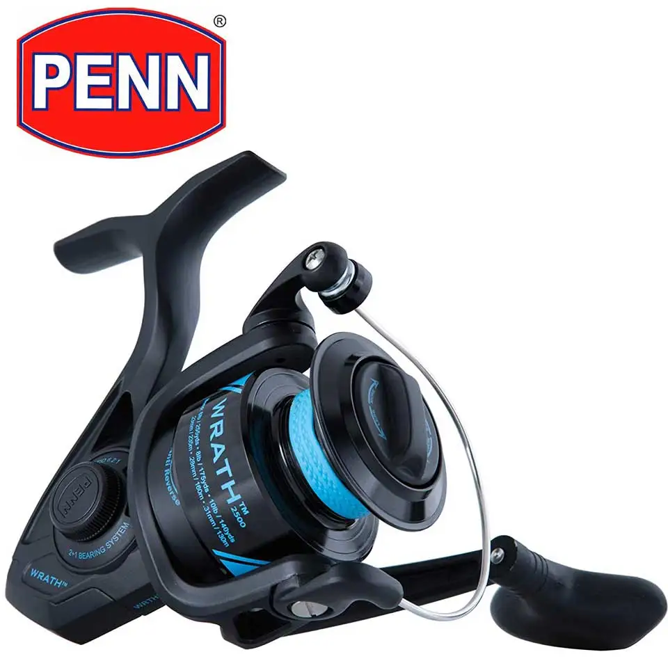 Спиннинговая Рыболовная катушка PENN wanger 2500 8000 2 + 1 шарикоподшипник легкий и