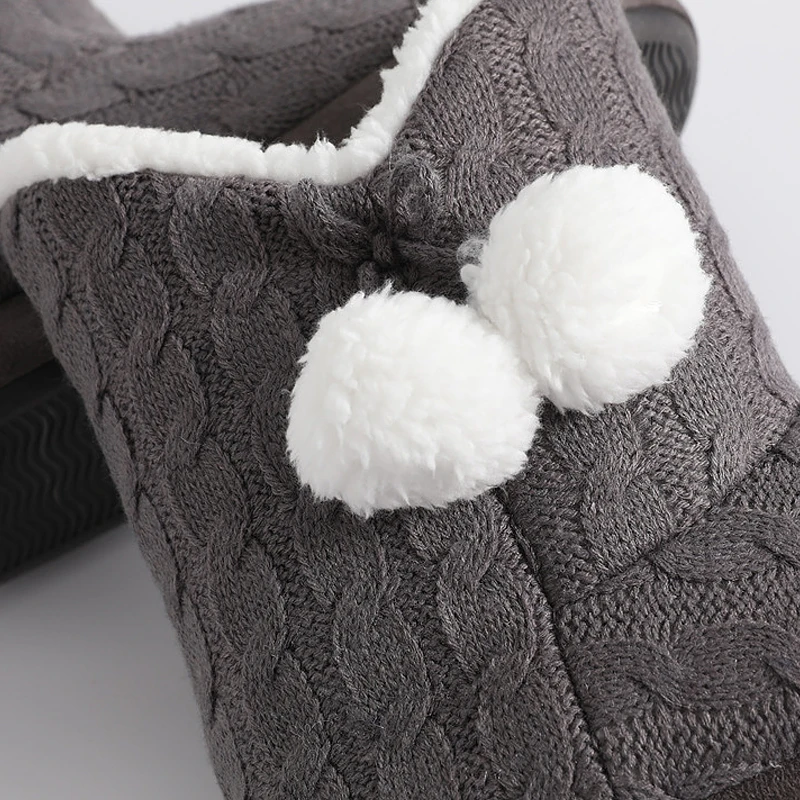 тапочки женские зимние тканевые для девочек короткие плюшевые домашние на