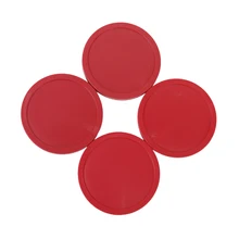 4 шт. воздушный хоккей стол аркадная игра шайбы 82 мм красный диаметр. 82 мм/3,22 дюйма