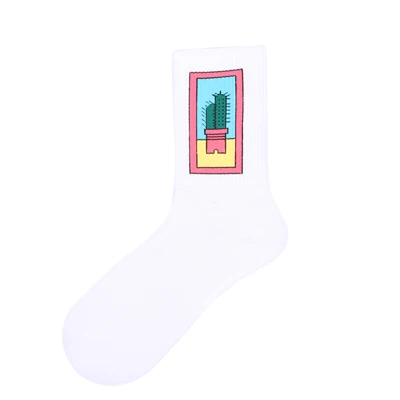 61(1pack5pairs) Hyrax trends мужские и wo Мужские Короткие повседневные носки с вышитым принтом яркие цветные дизайнерские носки уличные повседневные wo мужские носки - Цвет: 61(1pack5pairs)