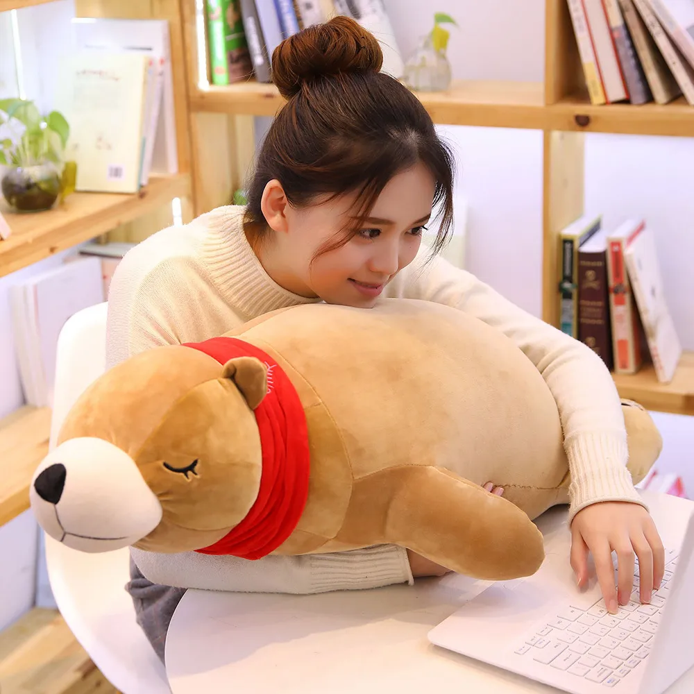 Hot Plush Toy Pillow Doll Polar Bear Big White Bear Brown Bear Doll Sofa Big Pillow Cushion Home Decoration Soft Comfortable Gif