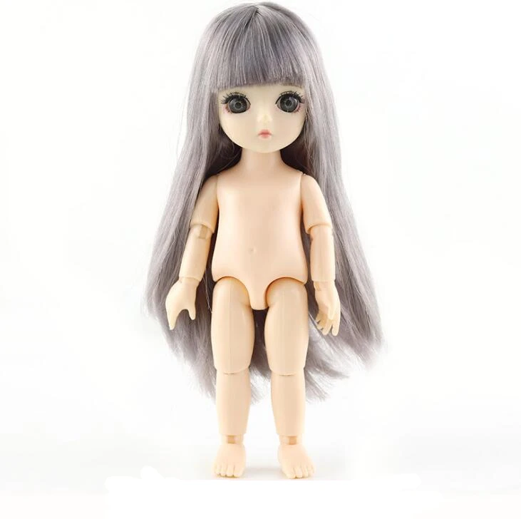 13 подвижных шарнирных 16 см 1/8 куклы игрушки BJD кукла голая обнаженная женская мода тела Куклы Игрушки для девочек подарок нормальная кожа - Цвет: 27