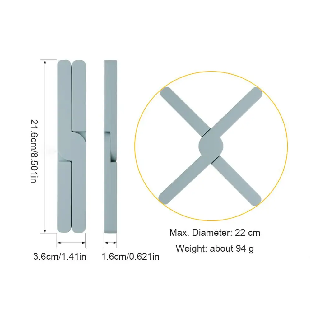 Lot de 2 dessous de plat pliables, antidérapants et résistants à la chaleur, servant également de dessous de plat en croix ou de sous-verre. Accessoires de cuisine_voghion.com