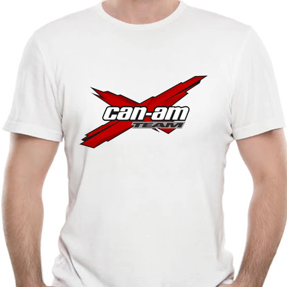 Мужская черная футболка Team Can Am X RED Alpha | одежда