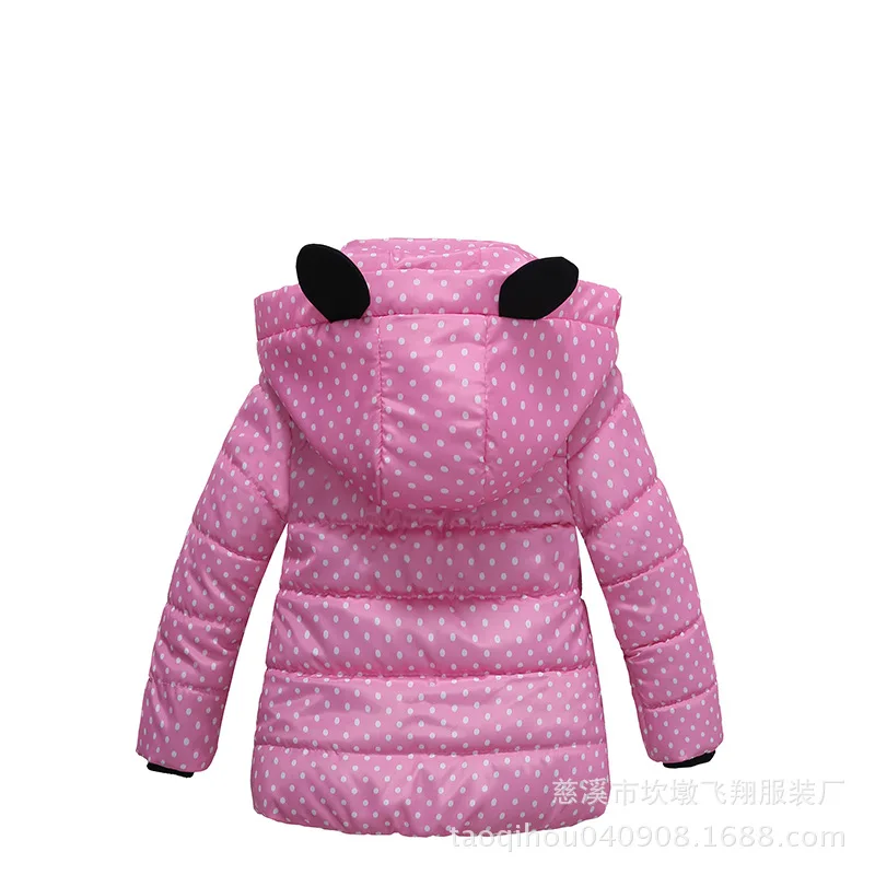 CHILDREN'S Cotton Wear New Style Children Girls Padded Cotton Clothes Foreign Trade Silk Floss Kids' Overcoat Cotton-padded