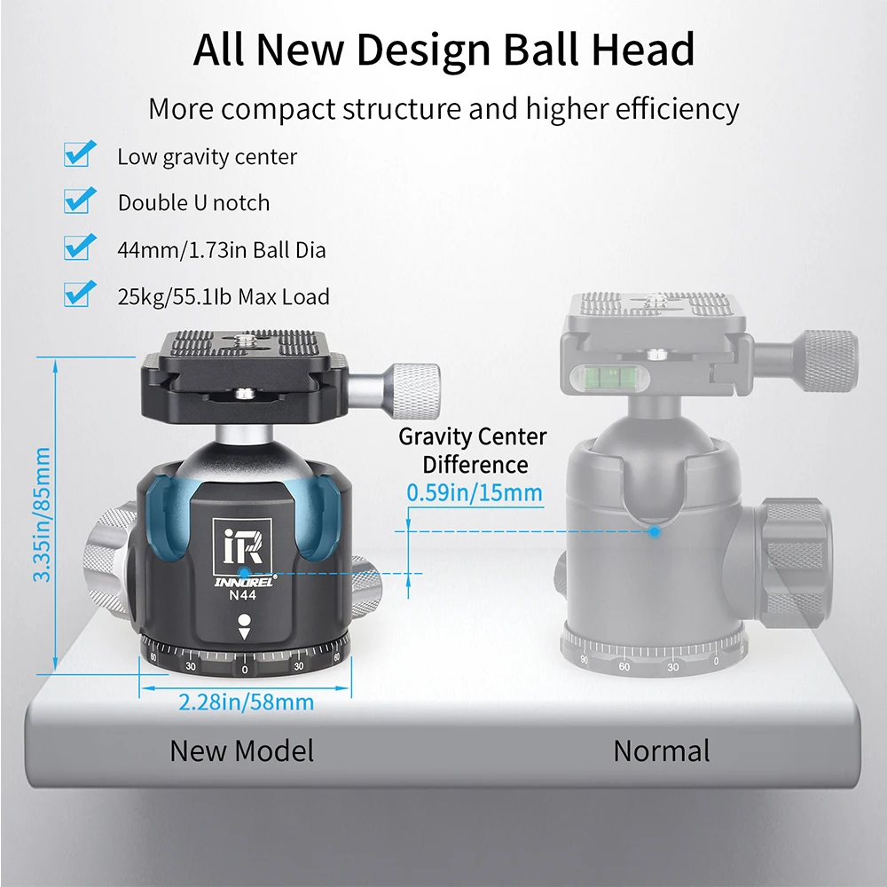 INNOREL RT75C/85C Professional Carbon Fiber Tripod Monopod add 360 Panoramic Low Gravity Center Ballhead For Digital Dslr Camera