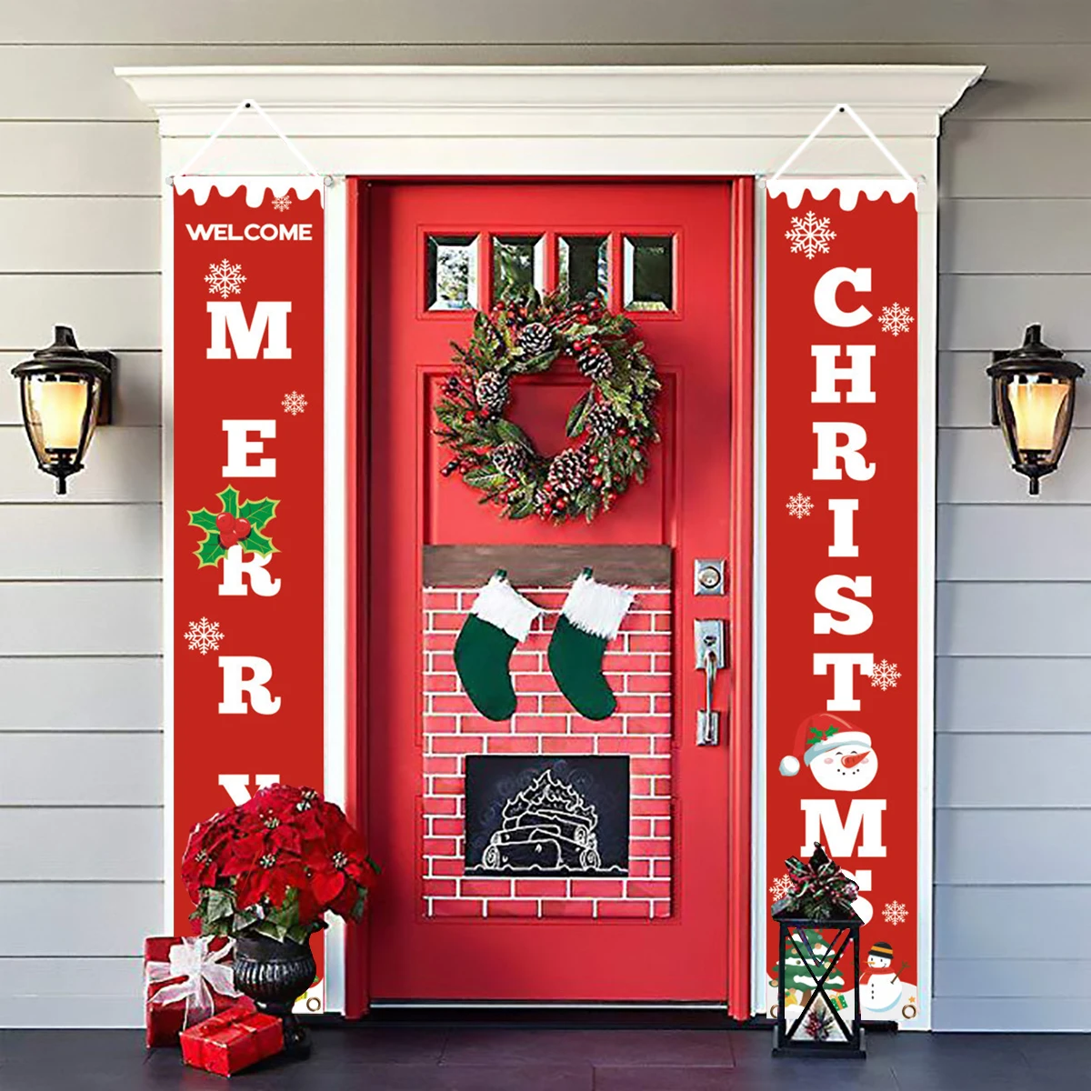 Санта-Клаус, Рождественский Декор для дома, рождественские украшения, подвески на дверь Noel Navidad, Рождественский Декор, счастливый год