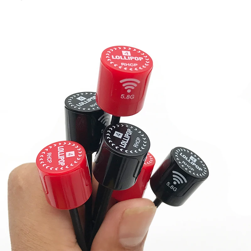 H6070bbf06da14ee7b49401031ee5a062T New Lollipop 4 Smaller and lighter 5.8G 2.5dBi Gain RHCP Antenna SMA RP-SMA MMCX UFL Connector For RC FPV Racing Drone Model