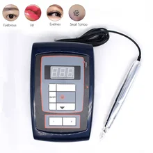 Легко нажмите постоянный макияж бровей LipsTattoo машина НАБОРЫ Роторный Швейцарский Мотор татуировки набор для подводка для глаз, бровей, губ