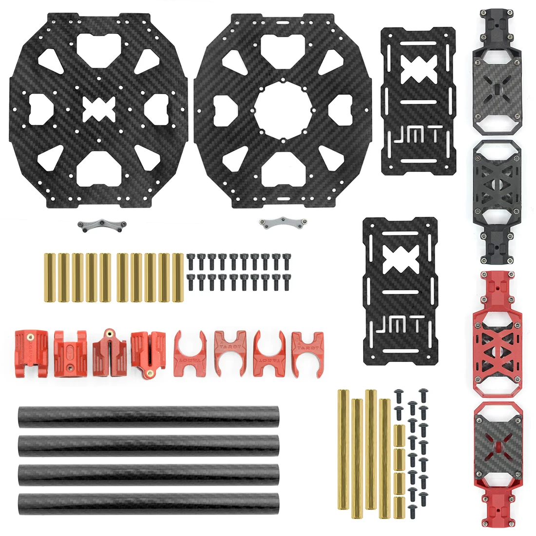 

Hot JMT J630 630mm Carbon Fiber 4-axis Foldable Rack Frame Kit High Landing Skid for DIY Quadcopter RC Drone