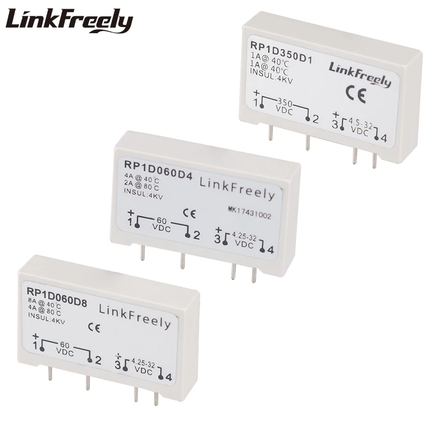 Модуль твердотельного реле Mini PCB преобразователь постоянного тока 5 В 12 24 входное