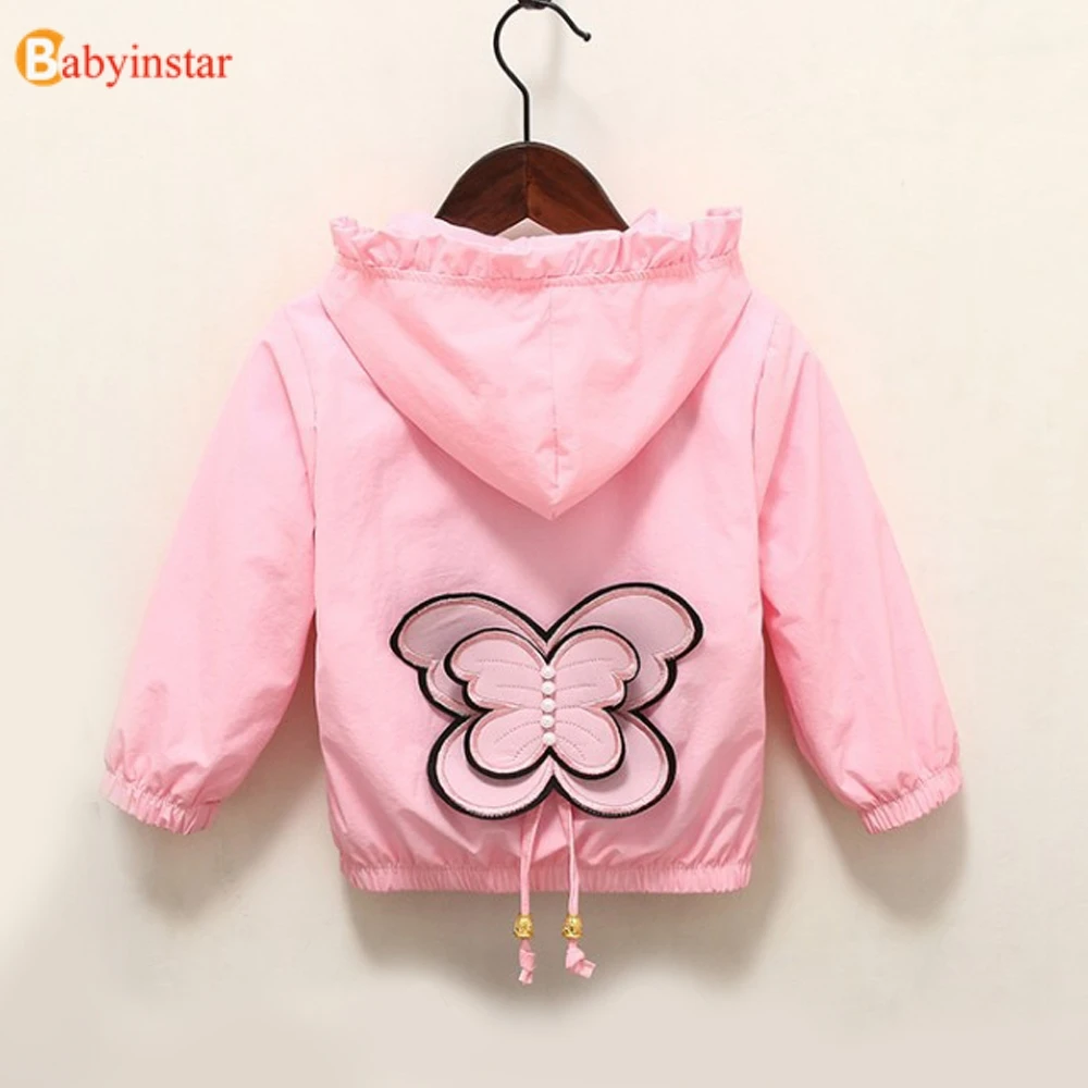 Babyinstar 2017 New Spring Girls Coat Foral Children's Cardigan with Bow Cute Long Sleeve Kids Coat Outerwear