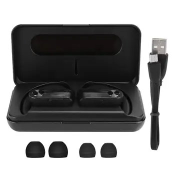 

Bluetooth headset, TWS True Ear Hook Headset IPX4 Waterproof Bluetooth headsets with 3.7V charging slot for running, cycling